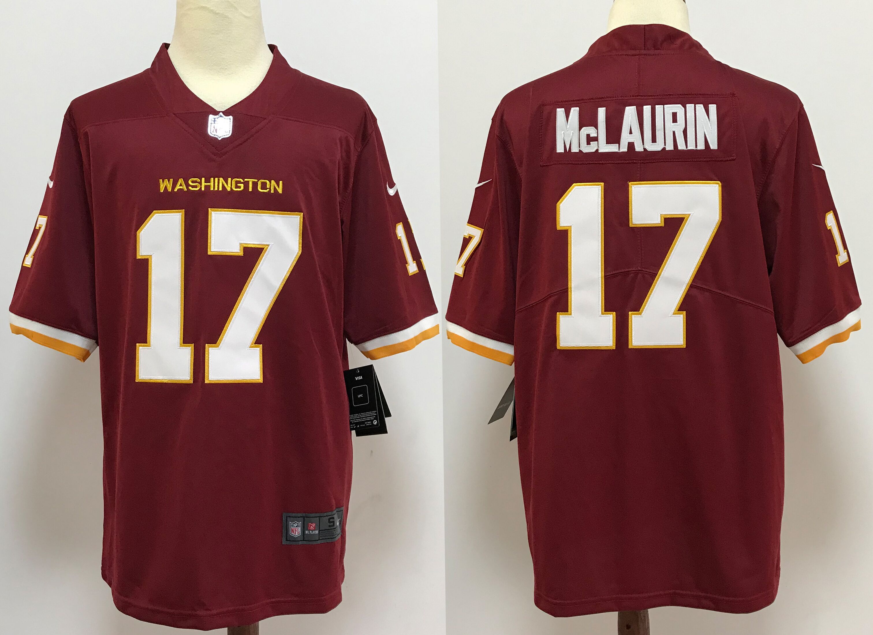 Men Washington Redskins #17 Mclaurin Red 2020 Vapor Untouchable Playe Nike NFL Jersey->new england patriots->NFL Jersey